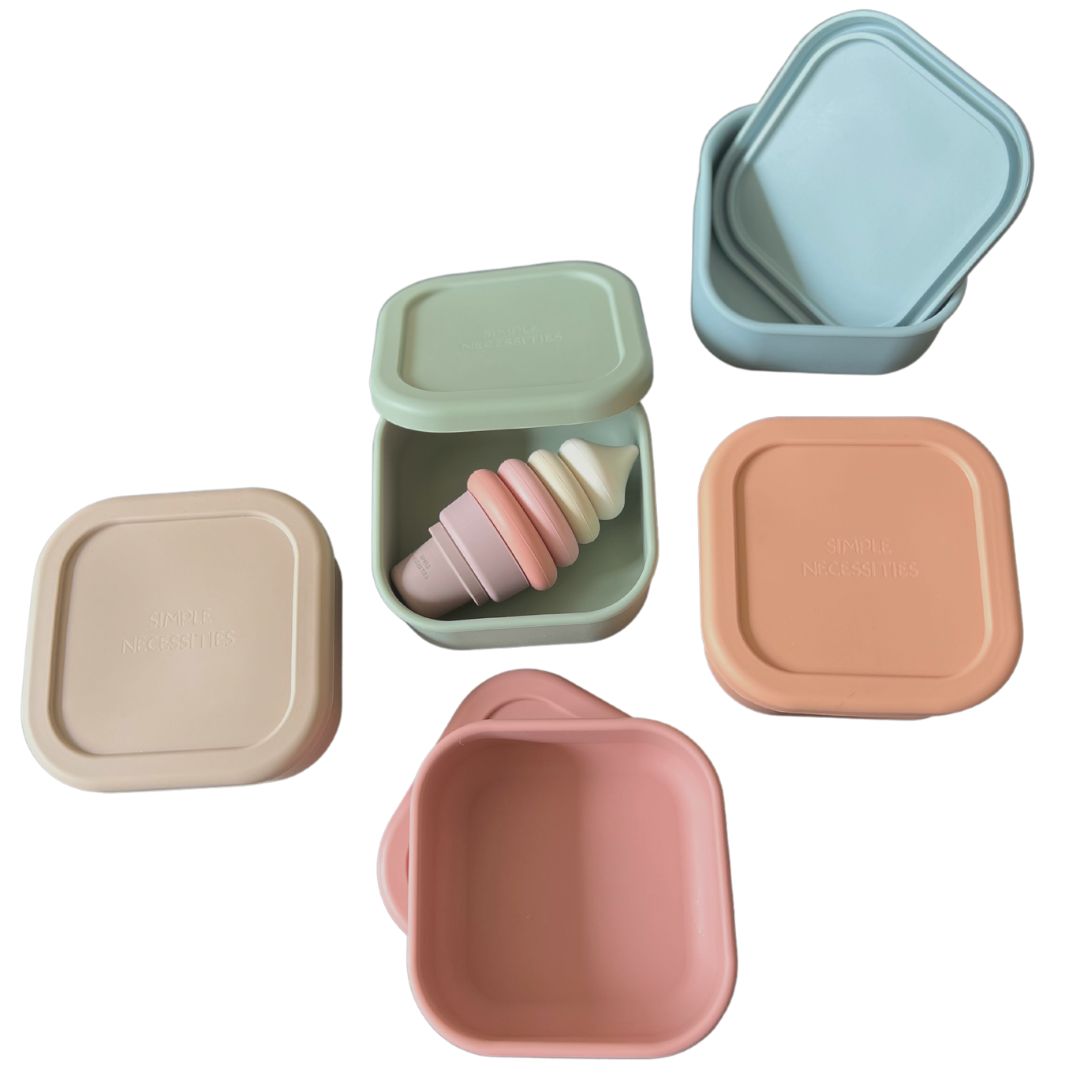 Square Box and Lid Container - Dusty Blue - SOLD OUT