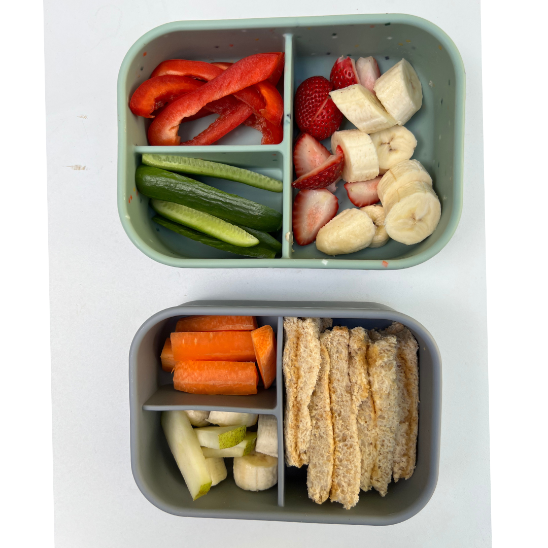 Bento Lunch Snack Box - 3 Compartments - Medium - Cloudy Blue