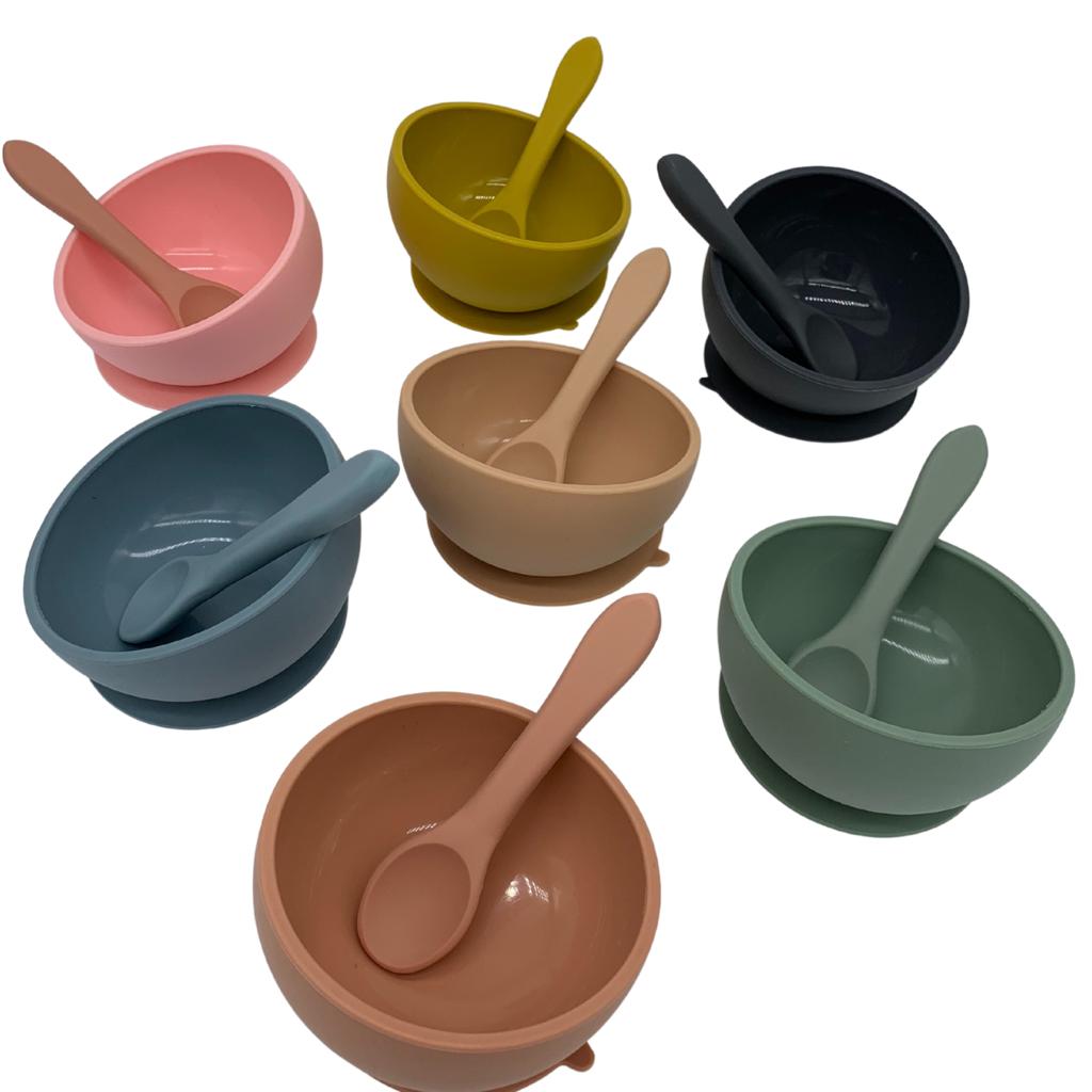 kids bowl and spoon set