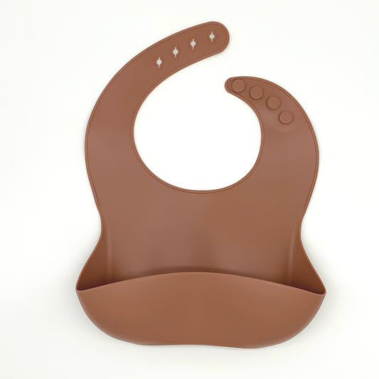 Clay Silicone Bib with Food Catcher
