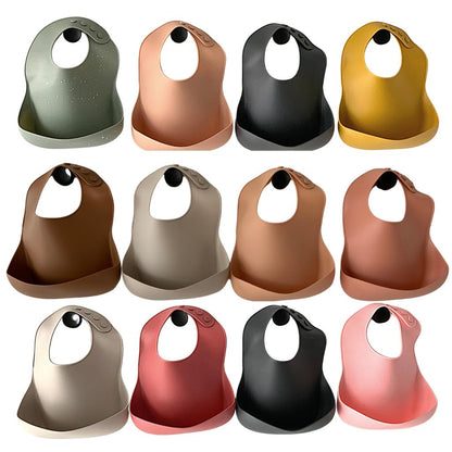 Silicone Bibs with Food Pocket Catcher