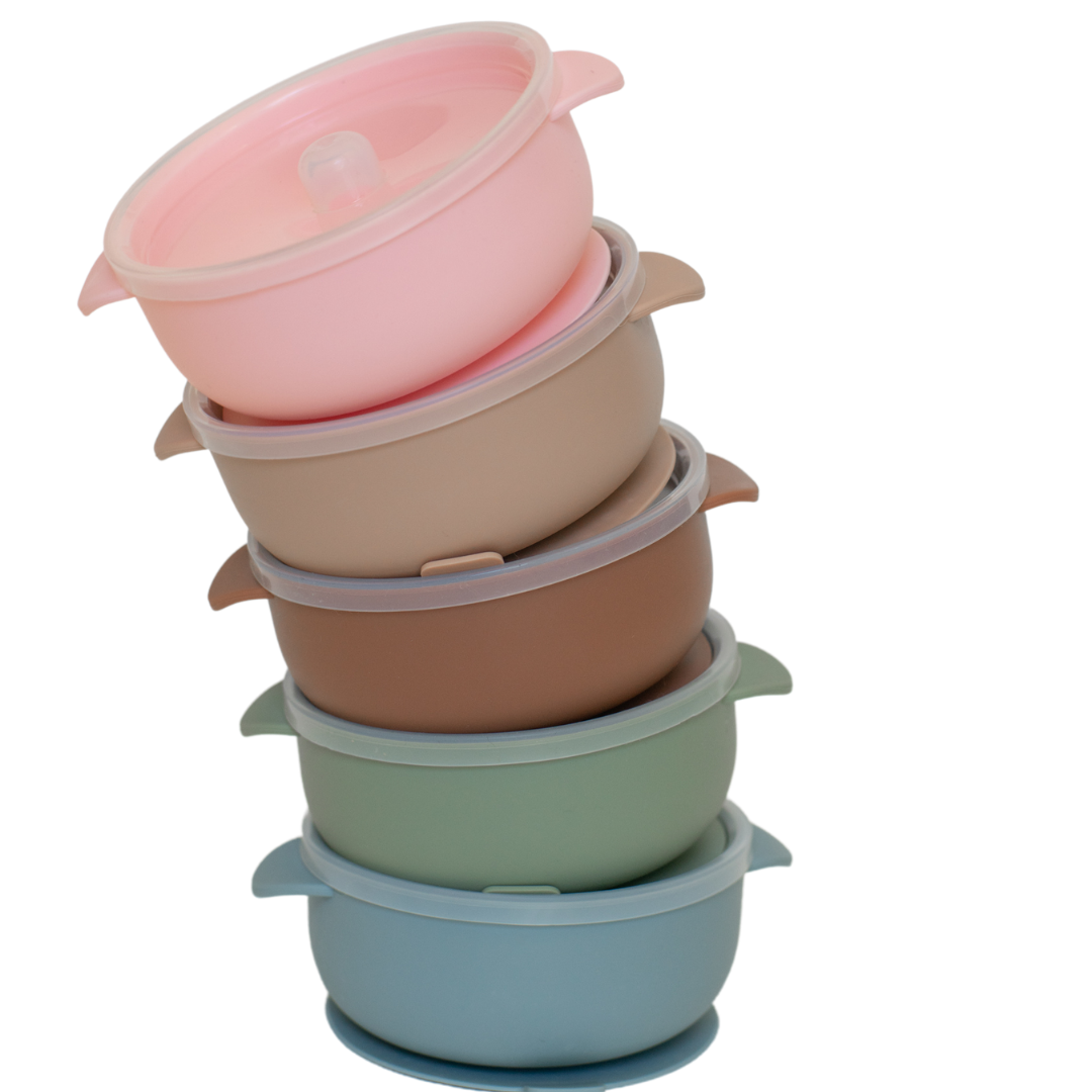 Silicone Suction Bowl and Lids