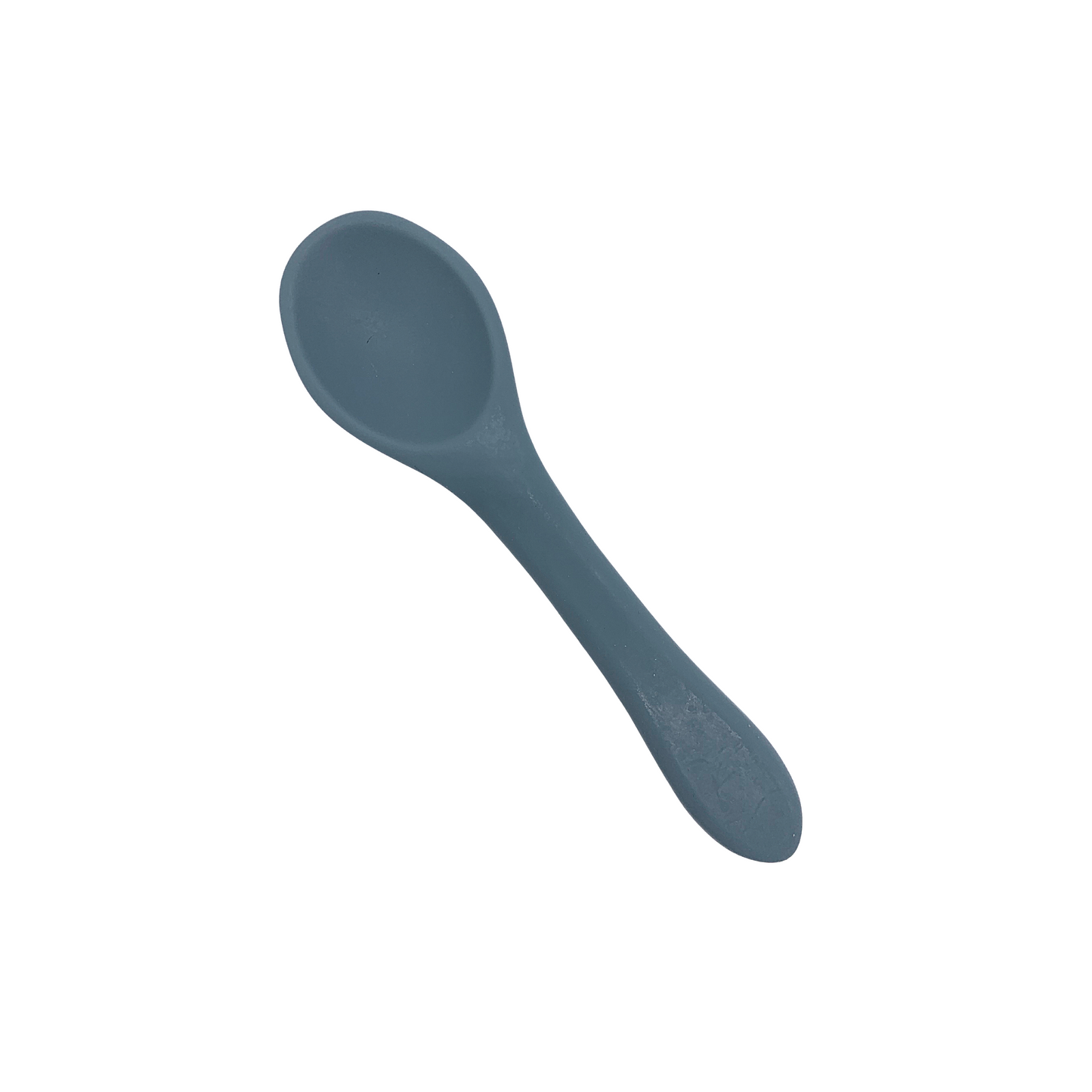 Dusty Blue Silicone feeding spoon