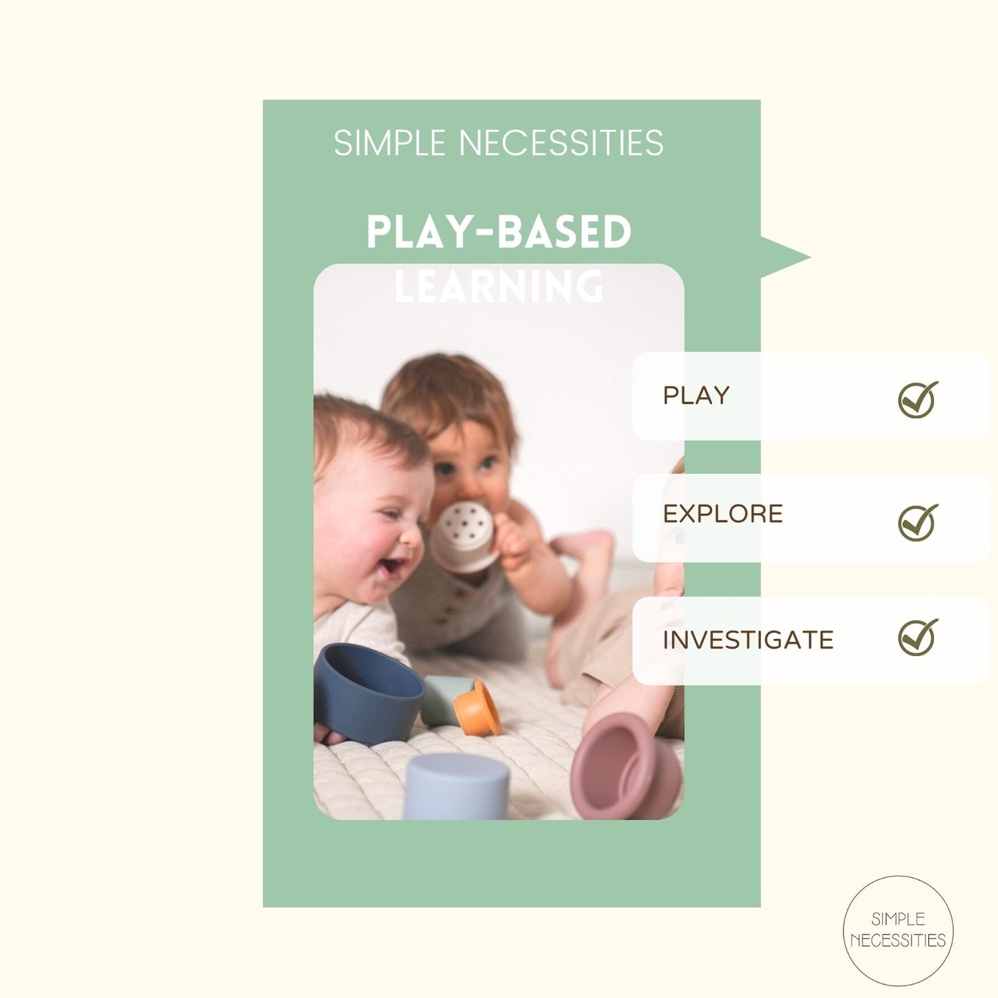 play with infant nesters and stackers