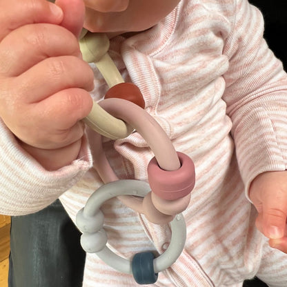 infant silicone link and unlink rings