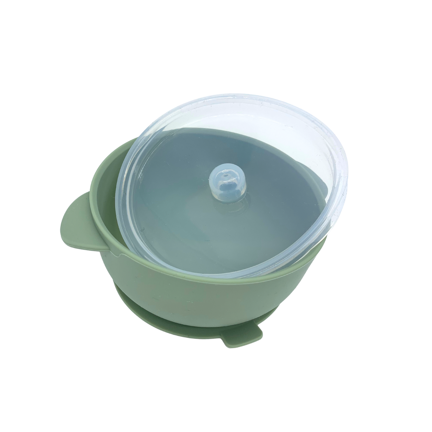 Suction Bowl and Lid - Sage